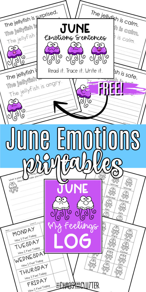 June Emotions Printables