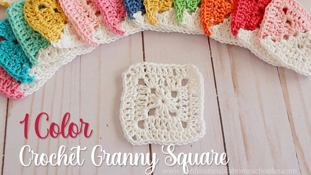EASY CROCHET: Single-Color Crochet Granny Square Tutorial