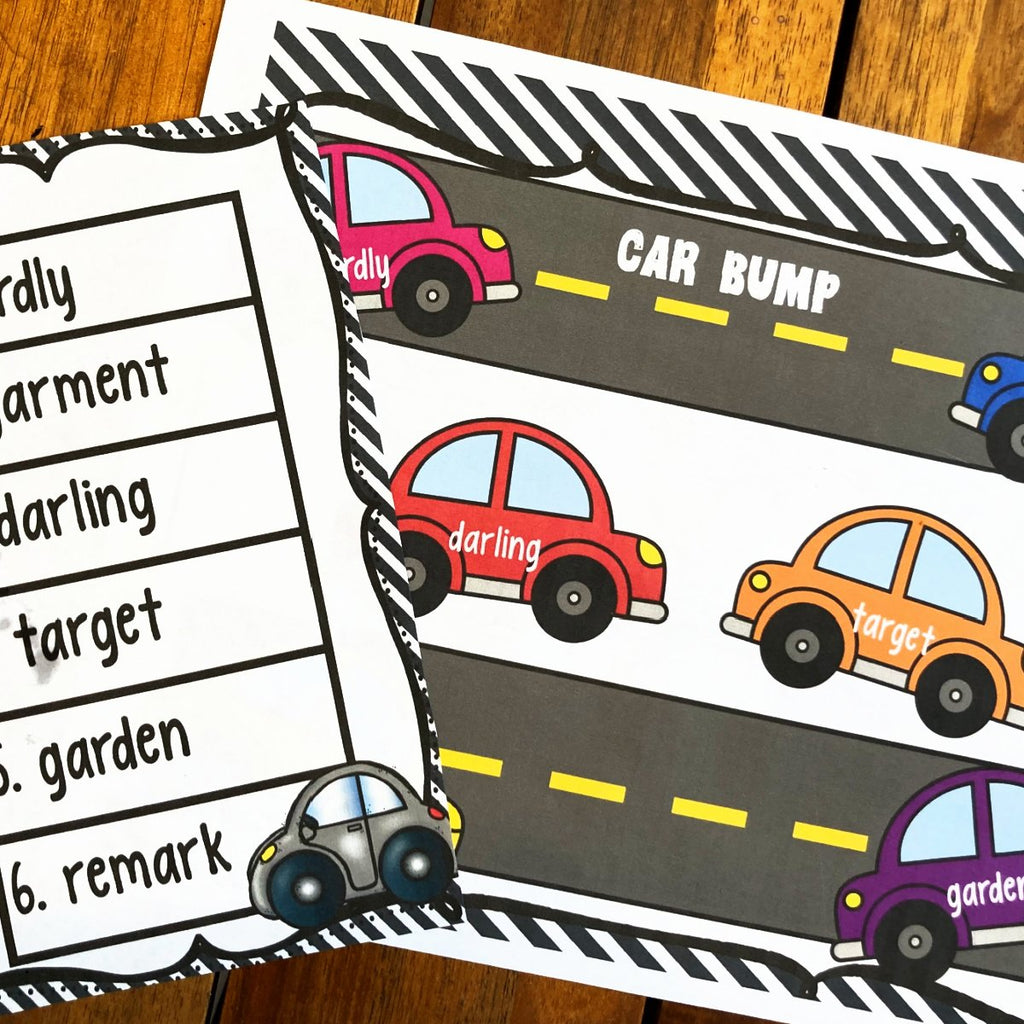 Car Bump Phonics /ar/ Sound Words Game – R Controlled