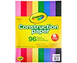 Crayola Construction Paper, School Supplies, 96 ct Assorted Colors, 9″ x 12″ $2.46