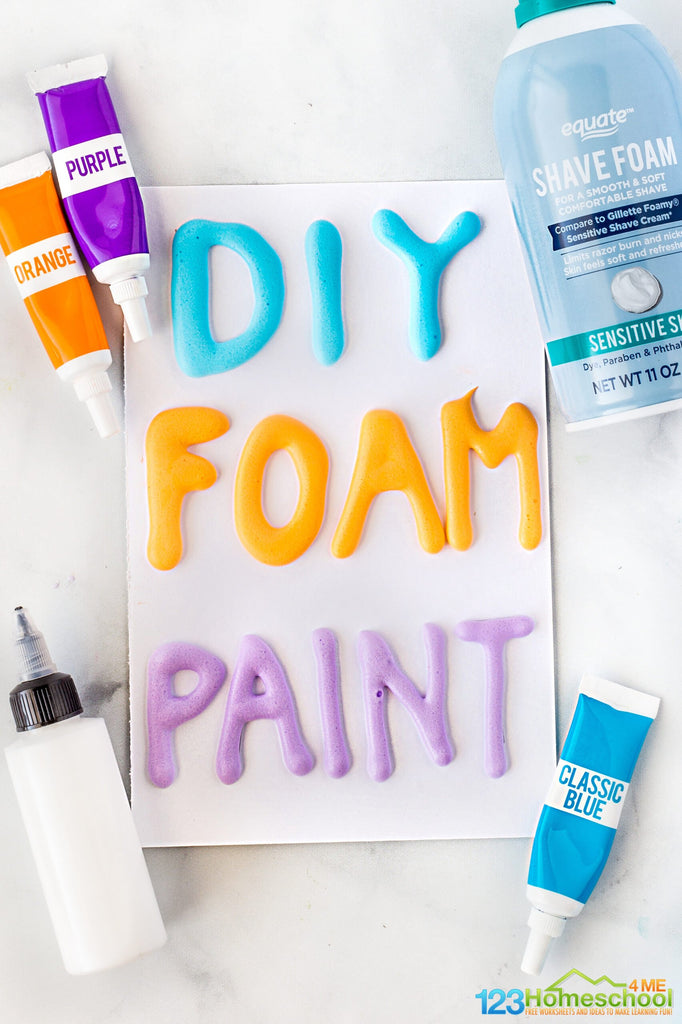 DIY Foam Paint Recipe – 3D Artwork with Puffy Paint