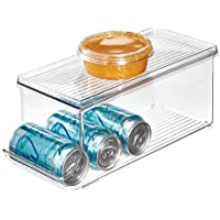 iDesign Plastic Beverage Fridge Organizer with Lid only $9.99