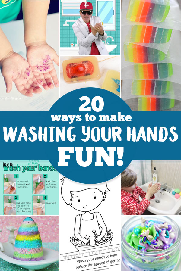 20 Ideas to Make Hand Washing for Kids FUN!