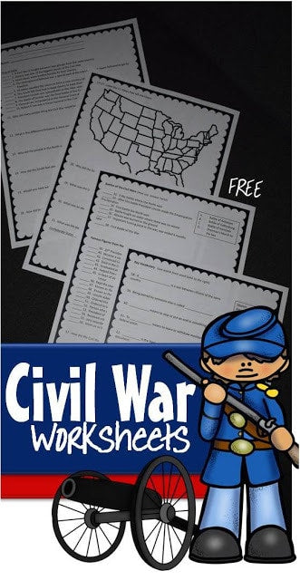 Civil War Worksheets