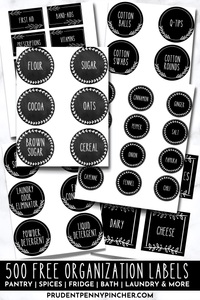 500 Free Printable Labels for Organization