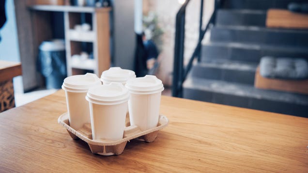 You Should Upcycle That Cardboard Drink Holder As a Kitchen Organizer