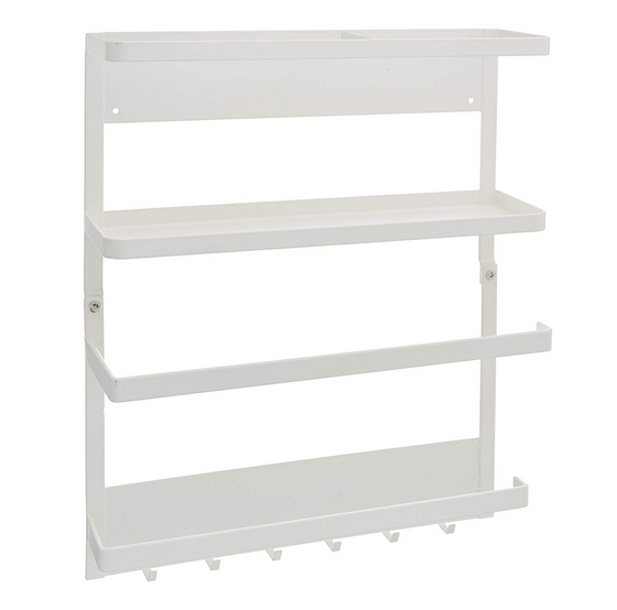 Plate Magnetic Kitchen Organizer Rack, White, 2560