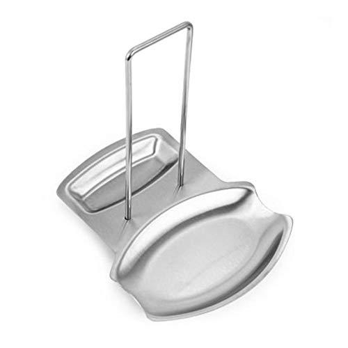 Farmerly Stainless Steel Pan Stand Pot Cover Rack Lid Spoon Rest Holder Kitchen Tool New ()