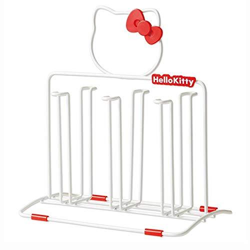 Best Quality - Other Utensils - Hello kitty Stainless Steel Cup Holder Knife Cutting Board Rack Pot Rack Lid Storage Racks Kitchen Supplies YYJ0 - by SeedWorld - 1 PCs