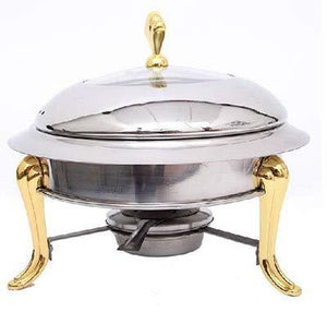 Best Quality - Utensil Sets - stainless steel hotpot set mini hotpot pot holder tempered glass lid 30cm gold silver Chafing Dish Buffet pan Food Tray Warmer - by SeedWorld - 1 PCs