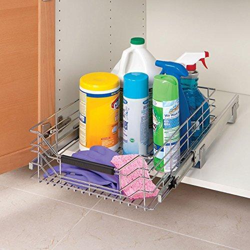 Online shopping seville classics ultradurable commercial grade pull out sliding steel wire cabinet organizer drawer 14 w x 17 75 d x 6 3 h