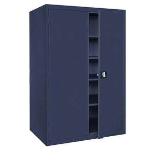 Order now sandusky lee ea4r362478 a6 welded steel elite storage cabinet with adjustable shelves 24 length x 36 width x 78 height navy blue