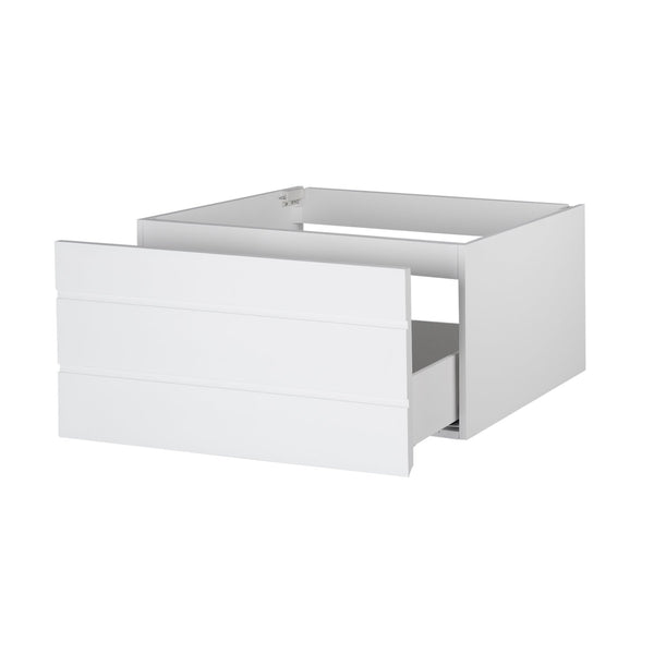 Top maykke dani 36 bathroom vanity cabinet in birch wood white finish modern and minimalist single wall mounted floating base cabinet only ysa1203601