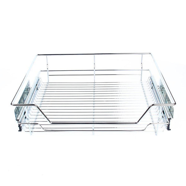 Featured gototop kitchen sliding cabinet organizer pull out chrome wire storage basket drawer for kitchen cabinets cupboards 20 3 17 35 3