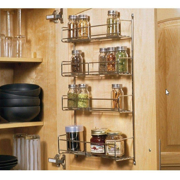 Top knape vogt sr18 1 fn door mounted spice rack cabinet organizer 20 inch by 13 81 inch by 3 94 inch