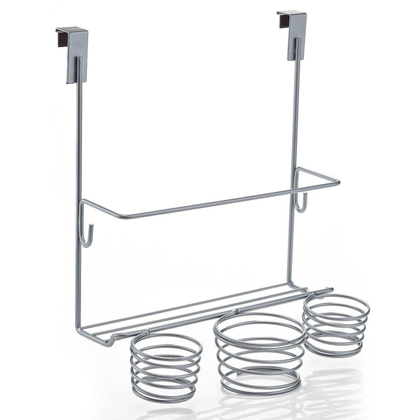 Results home intuition hair styling station organizer over the cabinet door silver