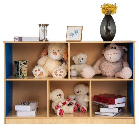 Buy now tangkula kids toy storage organizer with 5 storage bins toy cabinet storage containers for bedroom playroom school lightweight children collection shelf multi bin storage cubby with compartments