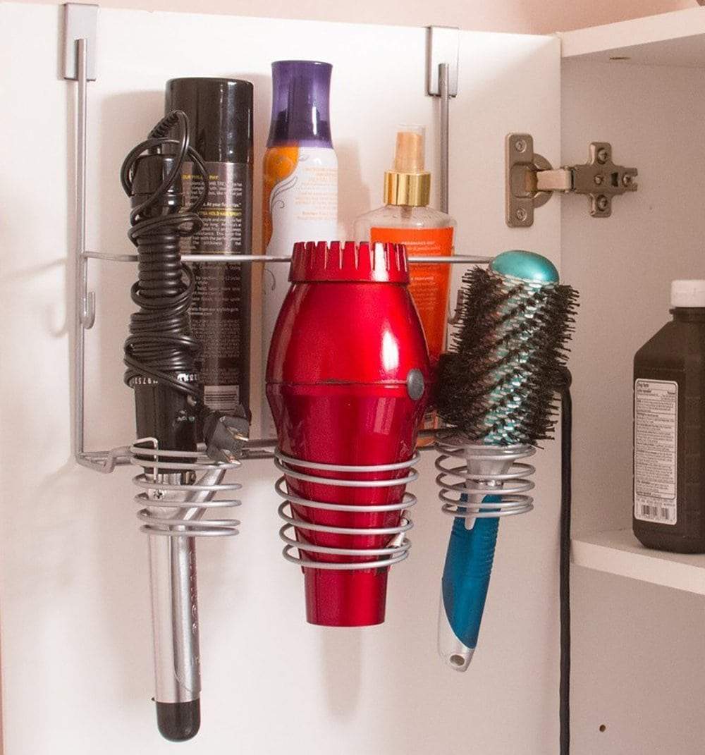 Purchase home intuition hair styling station organizer over the cabinet door silver
