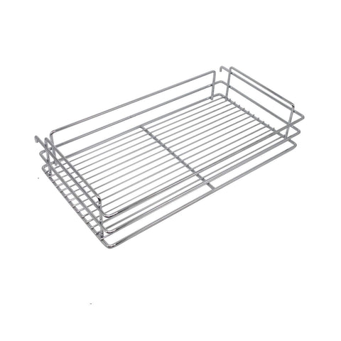 Heavy duty 10x18 5x25 9 inch cabinet pull out chrome wire basket organizer 3 tier cabinet spice rack shelves full pullout set