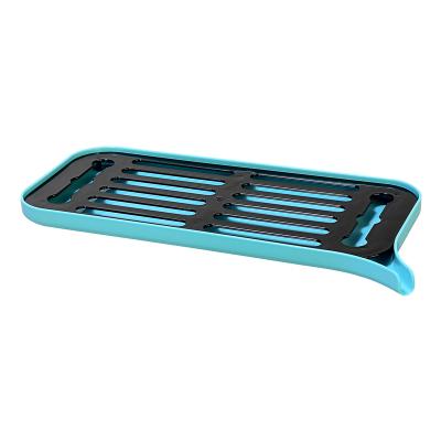 Draining Tray Double Layer Dish Rack With Sink